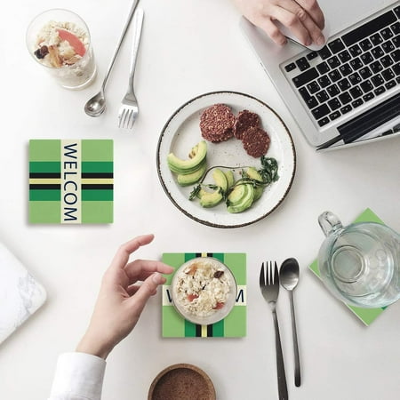 ZHANZZK Welcome Set of 8 Coaster for Drinks Absorbent Ceramic Stone Coasters Cup Mat with Cork Base for Home Kitchen Room Coffee Table Bar Decor
ZHANZZK Welcome Set of 8 Coaster for Drinks Absorbent Ceramic Stone Coasters Cup Mat with Cork Base for Home Kitchen Room Coffee Table Bar Decor