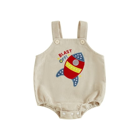 ESASSALY Baby Rompers Overalls Letter Rocket Embroidery Straps Bodysuits
ESASSALY Baby Rompers Overalls Letter Rocket Embroidery Straps Bodysuits