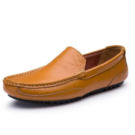 JJtiger Four seasons men s leather bean shoes