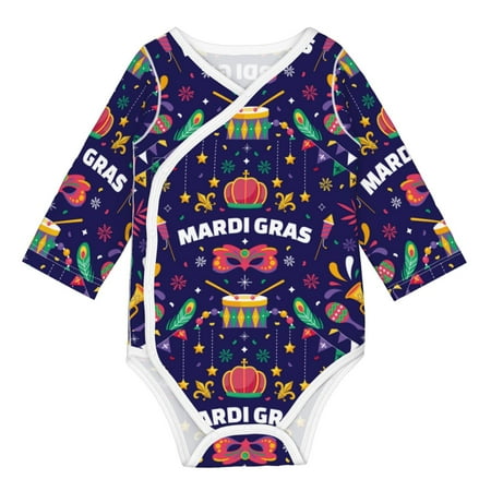Matuu Happy Mardi Gras for Baby Long-Sleeve Bodysuit Soft Cotton Comfortable and Breathable Perfect for Newborns and Infants
Matuu Happy Mardi Gras for Baby Long-Sleeve Bodysuit Soft Cotton Comfortable and Breathable Perfect for Newborns and Infants