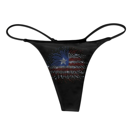 Womens Lingerie 4th of July Independence Day Printed Panties T Back Comfort Soft Low Rise Underpants
Womens Lingerie 4th of July Independence Day Printed Panties T Back Comfort Soft Low Rise Underpants