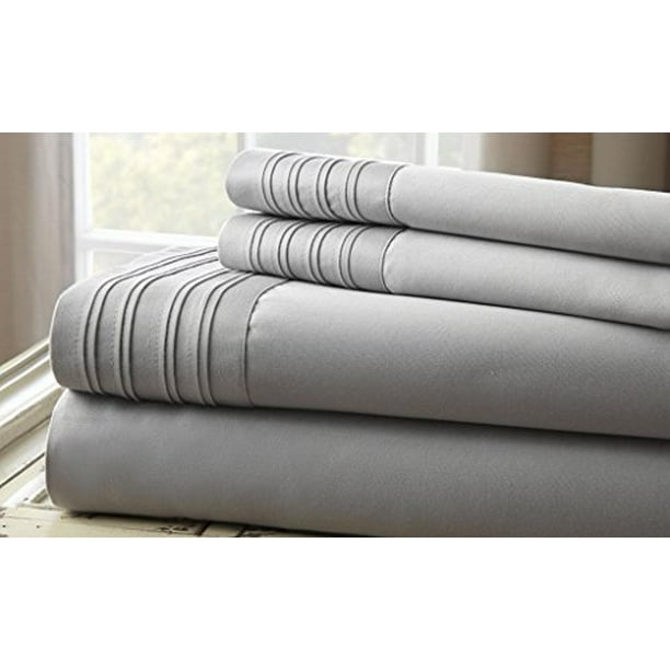 Amrapur Overseas Inc. Fine Linens 1000 Thread Count 4 Piece Sheet Set