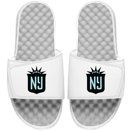Youth ISlide White NJ/NY Gotham FC Primary Logo Slide Sandals