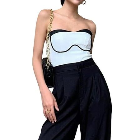Women Off Shoulder Bodycon Tube Top Low Cut Corset Sleeveless Bustier Top Lace Up Bandeau Top
Women Off Shoulder Bodycon Tube Top Low Cut Corset Sleeveless Bustier Top Lace Up Bandeau Top