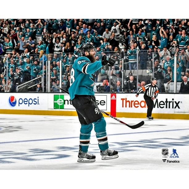 Brent Burns San Jose Sharks Unsigned Goal Celebration Photograph