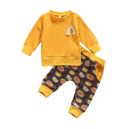 Baby Boys Girl Clothes Sets Long Sleeve Sweatshirt and Cartoon Lion Print Loose Version Trousers
Baby Boys Girl Clothes Sets Long Sleeve Sweatshirt and Cartoon Lion Print Loose Version Trousers