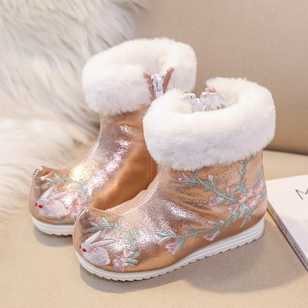 Cathalem Snow Boots for Girls Size 4 Children Ankle Boots Warm Cotton Boots Embroidered Boots National Toddler Girl Boots Size 11 A 7 Years
Cathalem Snow Boots for Girls Size 4 Children Ankle Boots Warm Cotton Boots Embroidered Boots National Toddler Girl Boots Size 11 A 7 Years