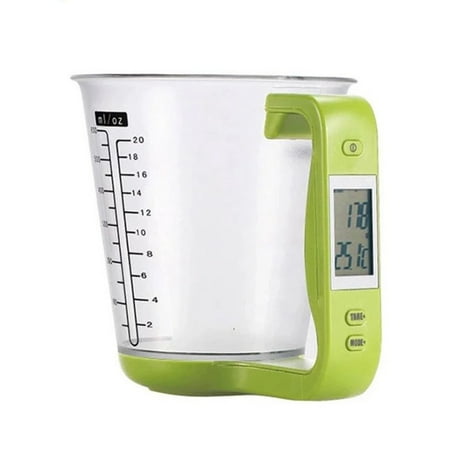 Kitchen Measuring Cup Scale LCD Digital Display for Baking Tea Weighting Coffee Green
Kitchen Measuring Cup Scale LCD Digital Display for Baking Tea Weighting Coffee Green