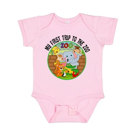 Inktastic First Trip to the Zoo Gift Baby Boy or Baby Girl Bodysuit