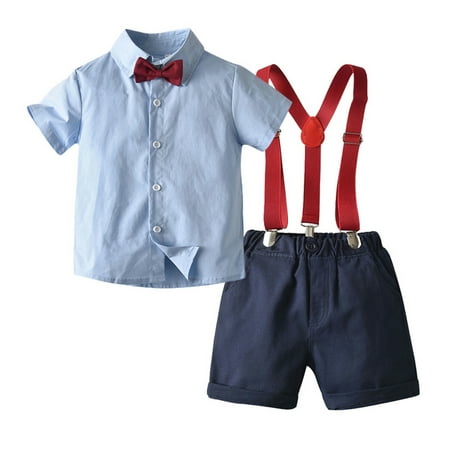 QWERTYU Infant Baby Toddler Child Boy 2PCS Shirts and Suspender Shorts Set Clothing Set Short Sleeve Summer Outfit Navy
QWERTYU Infant Baby Toddler Child Boy 2PCS Shirts and Suspender Shorts Set Clothing Set Short Sleeve Summer Outfit Navy