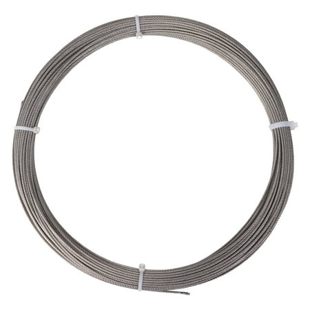 50m Stainless Steel Wire Rope Sturdy Steel Strings for Work Factory Shop (Silver)
50m Stainless Steel Wire Rope Sturdy Steel Strings for Work Factory Shop (Silver)