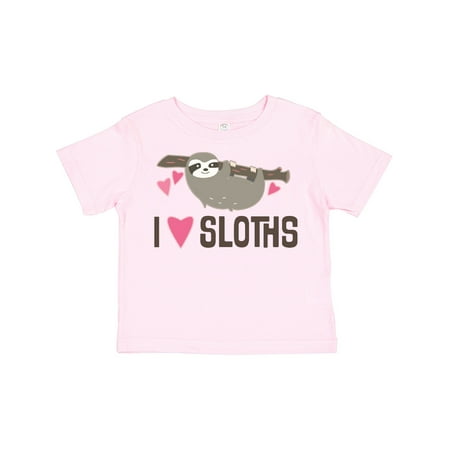 Inktastic Sloth Lover Rain Forest Gift Toddler Toddler Girl T-Shirt