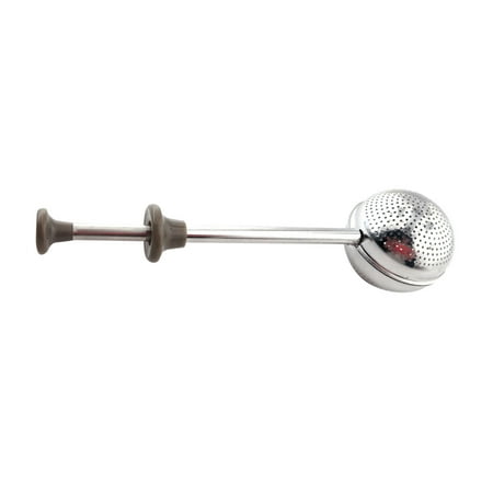 Stainless Steel Tea Strainer Creative Press Type Tea Infuser Filter Tool for Loose Leaf Tea (Silver)
Stainless Steel Tea Strainer Creative Press Type Tea Infuser Filter Tool for Loose Leaf Tea (Silver)