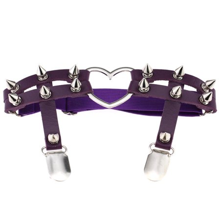 Profit Women Heart Leg Ring Sexy Leather Garter Belt Elastic Punk Rivet Thigh Ring Purple
Profit Women Heart Leg Ring Sexy Leather Garter Belt Elastic Punk Rivet Thigh Ring Purple