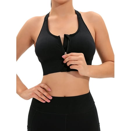 SHCKE Zip Front Sports Bra for Women s Medium Impact Support Gym Workout Yoga Bra Post-Surgery Bra Racerback Bras Top with Removable Pads
SHCKE Zip Front Sports Bra for Women s Medium Impact Support Gym Workout Yoga Bra Post-Surgery Bra Racerback Bras Top with Removable Pads