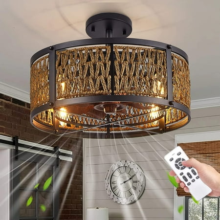 Caged Ceiling Fans with Lights and Remote Indoor Crystal Chandelier Ceiling Fan Timing Setting | 6 Speeds| E12 Base Gold Luxury Enclosed Fandelier Ceiling Fan for Bedroom Living Room S
Caged Ceiling Fans with Lights and Remote Indoor Crystal Chandelier Ceiling Fan Timing Setting | 6 Speeds| E12 Base Gold Luxury Enclosed Fandelier Ceiling Fan for Bedroom Living Room S