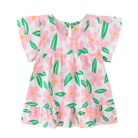 HBYJLZYG Princess Dresses For Girls Toddler Kids Baby Summer Flower Printed Short Sleeve Clothes 12 Months-4 Years Baby Shower Gift
HBYJLZYG Princess Dresses For Girls Toddler Kids Baby Summer Flower Printed Short Sleeve Clothes 12 Months-4 Years Baby Shower Gift