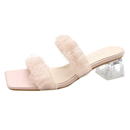 ZHAGHMIN Rubber Slippers Sandals For Women Rhinestone Slippers High Heels Sandals Ruched Mesh Square Toe Heels Sandals For Women Size 9 Easter Sandals For Women Minimalist Sandals Women Studded Sand
ZHAGHMIN Rubber Slippers Sandals For Women Rhinestone Slippers High Heels Sandals Ruched Mesh Square Toe Heels Sandals For Women Size 9 Easter Sandals For Women Minimalist Sandals Women Studded Sand