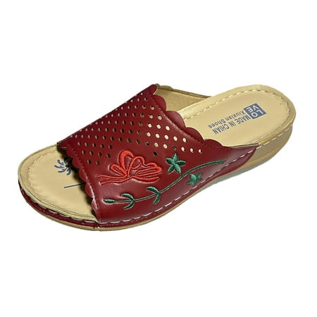 Rewenti Women s Casual Thick Sole Hollowed Out Comfortable Slippers Embroidered Sandals Wine 6(37)
Rewenti Women s Casual Thick Sole Hollowed Out Comfortable Slippers Embroidered Sandals Wine 6(37)