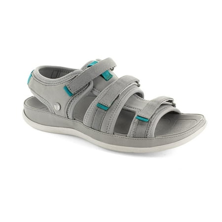 Strive Women s Dalma Built-in Arch Support Orthotic Sandal (Dark Grey 7)