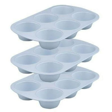 Range Kleen Ceramabake Innovative Ceramic Technology Bakeware! - Cupcake Pan - Ceramic, Aluminum - 3\/pack (1817 2)