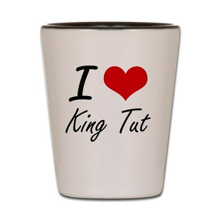 CafePress - I Love King Tut - White/Black Shot Glass Unique and Funny Shot Glass
CafePress - I Love King Tut - White/Black Shot Glass Unique and Funny Shot Glass