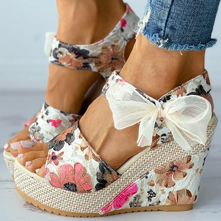 Feiboyy Women s Ladies Platform Wedges Sandals Fashion Flower Lace-up Shoes Footwear
Feiboyy Women s Ladies Platform Wedges Sandals Fashion Flower Lace-up Shoes Footwear