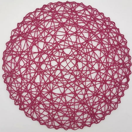 Dusknt Clearance! Kitchen Mat 6-Piece Paper Rope Pad Hand-Woven Insulation Pad Round Table Mat Coaster Rose Red a Placemat Table Mat X6
Dusknt Clearance! Kitchen Mat 6-Piece Paper Rope Pad Hand-Woven Insulation Pad Round Table Mat Coaster Rose Red a Placemat Table Mat X6