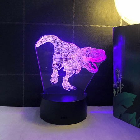 Dinosaur Series Night Light 16 Colors 3D LED Illusion Lamp Remote Control Toys Children s Home Decoration Light -- Dinosaur P(Black Seat)
Dinosaur Series Night Light 16 Colors 3D LED Illusion Lamp Remote Control Toys Children s Home Decoration Light -- Dinosaur P(Black Seat)