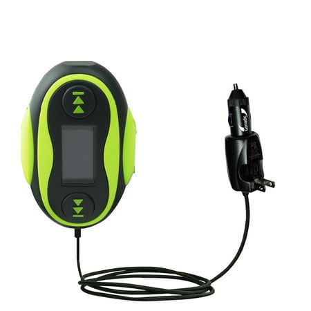 Intelligent Dual Purpose DC Vehicle and AC Home Wall Charger suitable for the QQ-Tech Waterproof MP3 Player - Two critical functions, one unique charg