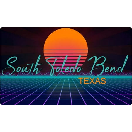South Toledo Bend Texas 4 X 2.25-Inch Fridge Magnet Retro Neon Design
