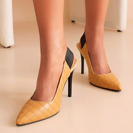 XIAQUJ Summer Heel Pointed Women Shoes Colorful Back Air Slim Heel Sandals Lady Heel Pointed Toe Dress Shoes 10cm Sandals for Women Beige 7(38)
XIAQUJ Summer Heel Pointed Women Shoes Colorful Back Air Slim Heel Sandals Lady Heel Pointed Toe Dress Shoes 10cm Sandals for Women Beige 7(38)