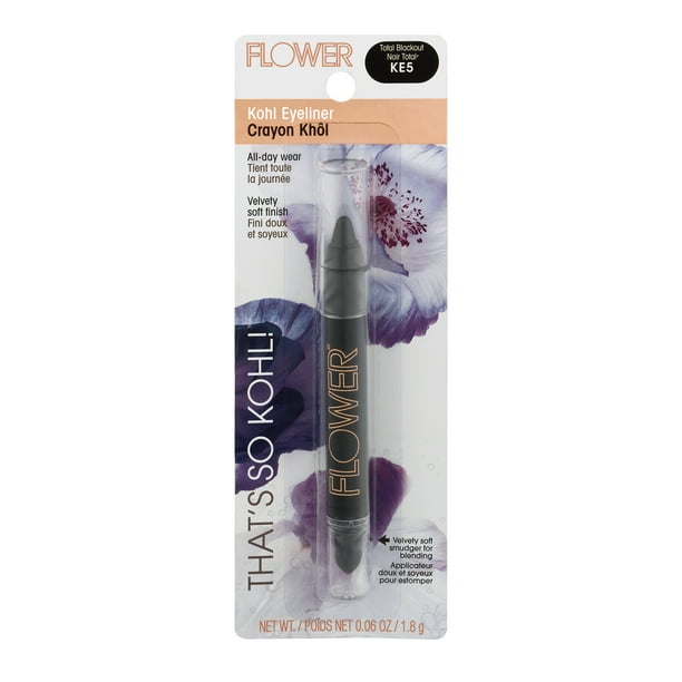 FLOWER That's So Kohl! Eyeliner, Total Blackout