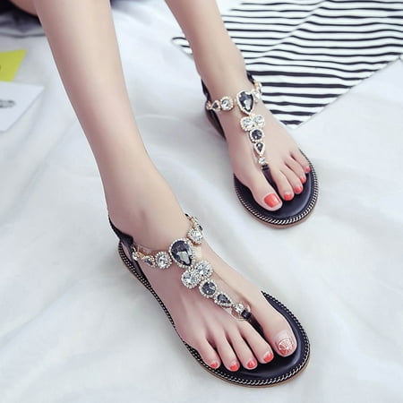 HIMIWAY Sandals Women Women s Sandals Women Ethnic Style Thick Bottom Toe Sandals Bohemian Rhinestone Beach Shoes Black 37
HIMIWAY Sandals Women Women s Sandals Women Ethnic Style Thick Bottom Toe Sandals Bohemian Rhinestone Beach Shoes Black 37