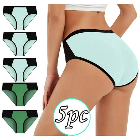 Womens Underwear Plus Size 5PC Solid Color Patchwork Briefs Panties Underwear Bikini Underpants
Womens Underwear Plus Size 5PC Solid Color Patchwork Briefs Panties Underwear Bikini Underpants