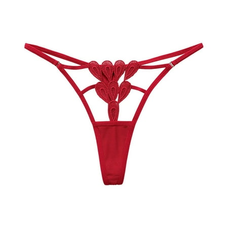 QWERTYU Sexy Tangas for Women Low Rise Stretch Underwear G-String Thongs T-Back Panties Red S
QWERTYU Sexy Tangas for Women Low Rise Stretch Underwear G-String Thongs T-Back Panties Red S