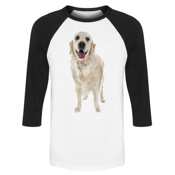 Puppy Old Golden Retriever Raglan Men's -Image by Shutterstock