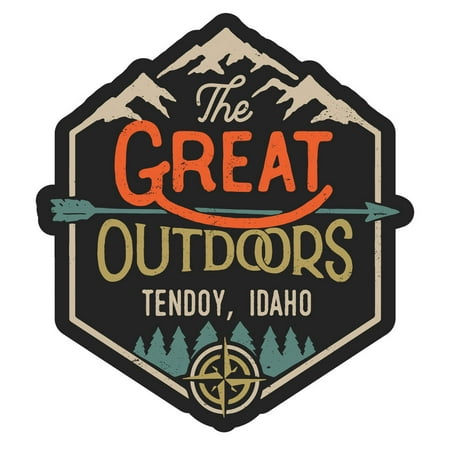 Tendoy Idaho The Great Outdoors Design 4-Inch Magnet