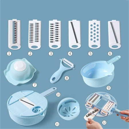 Multifunctional Vegetable Cutter Fruit Slicer Grater Shredder Drain Basket Slicer 8 in 1 Kitchen Accessories Gadget Chopper
Multifunctional Vegetable Cutter Fruit Slicer Grater Shredder Drain Basket Slicer 8 in 1 Kitchen Accessories Gadget Chopper