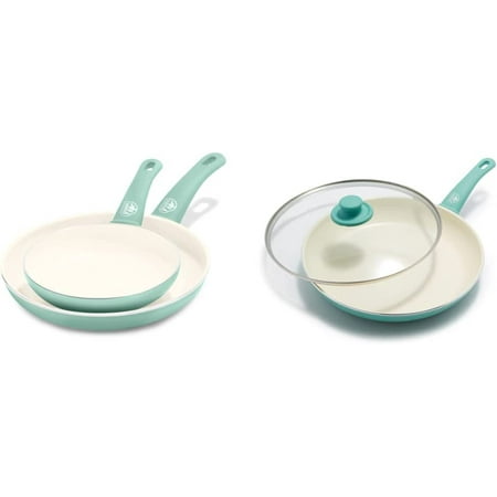 Soft Grip Healthy Ceramic Nonstick 7 and 10 Frying Pan Skillet Set PFAS-Free Dishwasher Safe Turquoise & Soft Grip Healthy Ceramic Nonstick 12 Frying Pan Skillet Turquoise
Soft Grip Healthy Ceramic Nonstick 7 and 10 Frying Pan Skillet Set PFAS-Free Dishwasher Safe Turquoise & Soft Grip Healthy Ceramic Nonstick 12 Frying Pan Skillet Turquoise