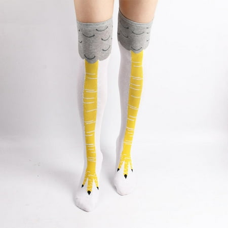 High Chicken Legs Sock Christmas Sock 3D Cartoon Animal Fitness Novelty Leg Knee