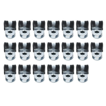 LHCER Rubber Cushion Pipe Clamps Cable Clamps Durable For Cables For Pipelines