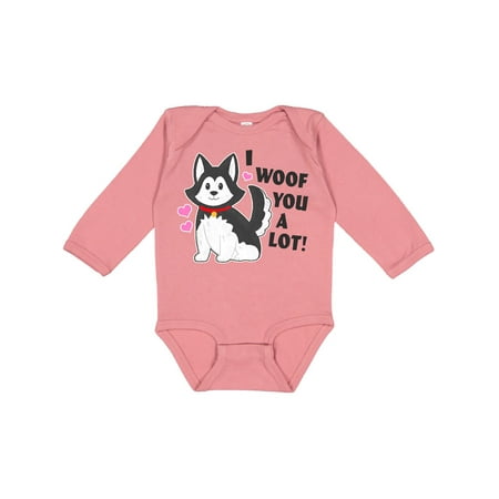 Inktastic I woof you a lot with Husky Dog Illustration Gift Baby Boy or Baby Girl Long Sleeve Bodysuit
Inktastic I woof you a lot with Husky Dog Illustration Gift Baby Boy or Baby Girl Long Sleeve Bodysuit