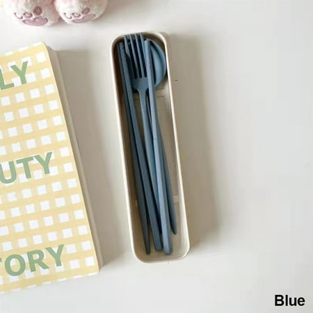 4PCS/Set Cutlery Wheat Straw Spoon Fork Chopsticks With Box Students Tableware Travel Portable Dinnerware Kitchen Accessories
4PCS/Set Cutlery Wheat Straw Spoon Fork Chopsticks With Box Students Tableware Travel Portable Dinnerware Kitchen Accessories