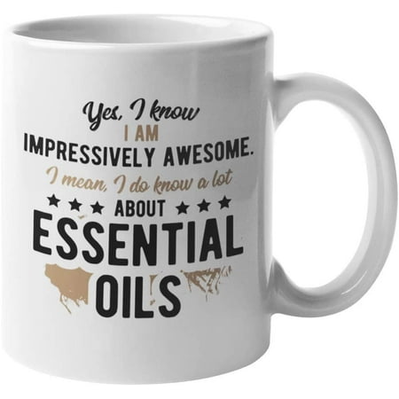 I Know a Lot About Essential Oils Aromatherapy or Aromatherapist Coffee & Tea Mug (11oz)
I Know a Lot About Essential Oils Aromatherapy or Aromatherapist Coffee & Tea Mug (11oz)