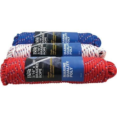 Do it Best 3/16 In. x 100 Ft. Assorted Colors Diamond Braided Polypropylene Packaged Rope
Do it Best 3/16 In. x 100 Ft. Assorted Colors Diamond Braided Polypropylene Packaged Rope