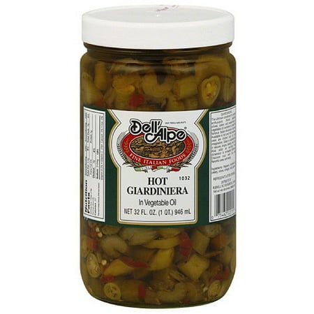 Dell' Alpe Hot Giardiniera, 32 fl oz, (Pack of 6)