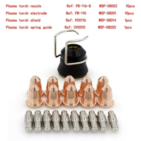Geege 22Pcs Pd116-8 Pr110 Plasma Cutting Torch Consumables For Trafimet S45 5
Geege 22Pcs Pd116-8 Pr110 Plasma Cutting Torch Consumables For Trafimet S45 5