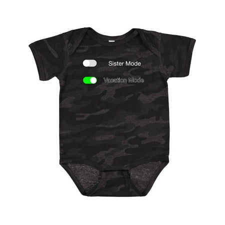 Inktastic Vacation Mode on Sister Mode off Gift Baby Boy or Baby Girl Bodysuit
Inktastic Vacation Mode on Sister Mode off Gift Baby Boy or Baby Girl Bodysuit