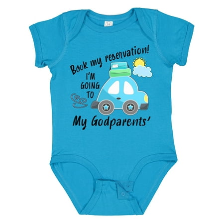 Inktastic Book My Reservation! I m Going to My Godparents Gift Baby Boy or Baby Girl Bodysuit
Inktastic Book My Reservation! I m Going to My Godparents Gift Baby Boy or Baby Girl Bodysuit